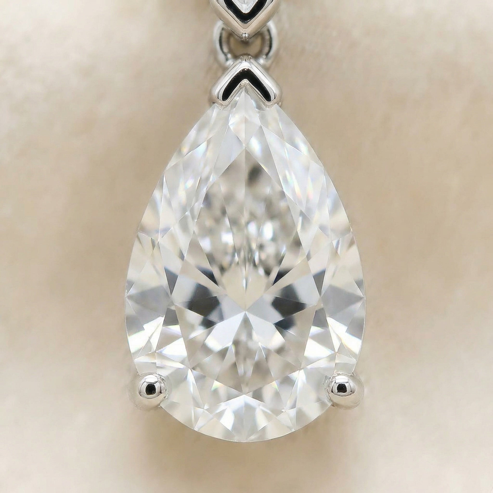 SOLARIS DROP EARRINGS, 4 LAB DIAMONDS