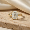 AETERNA RING, EMERALD-CUT MOISSANITE