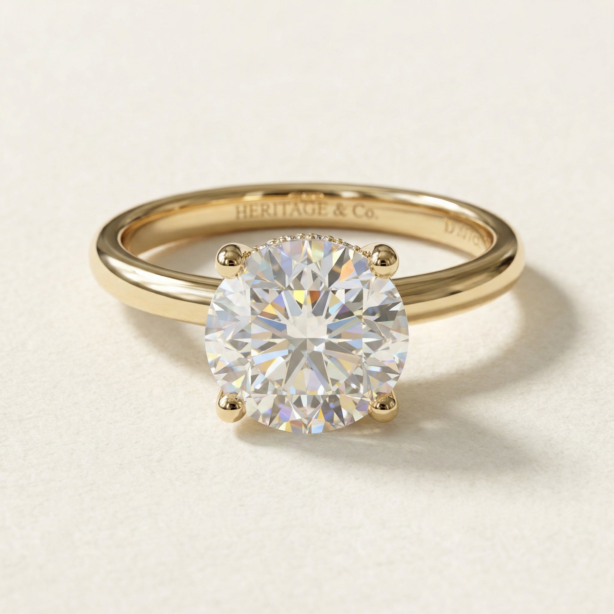 INVICTA RING, BRILLIANT-CUT MOISSANITE