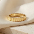PURUS FLUTED RING, 3MM WIDTH