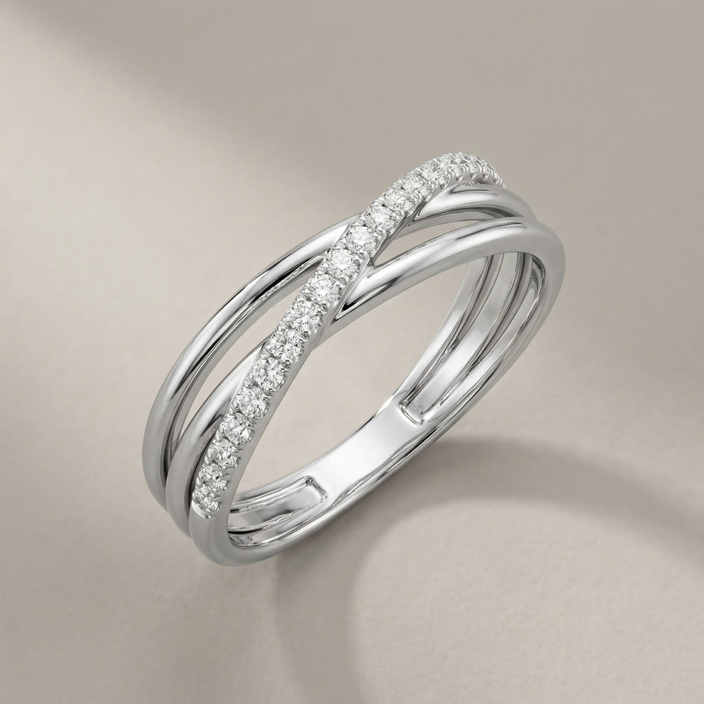 LUMINA ALBA TRIUM RING, PAVÉ