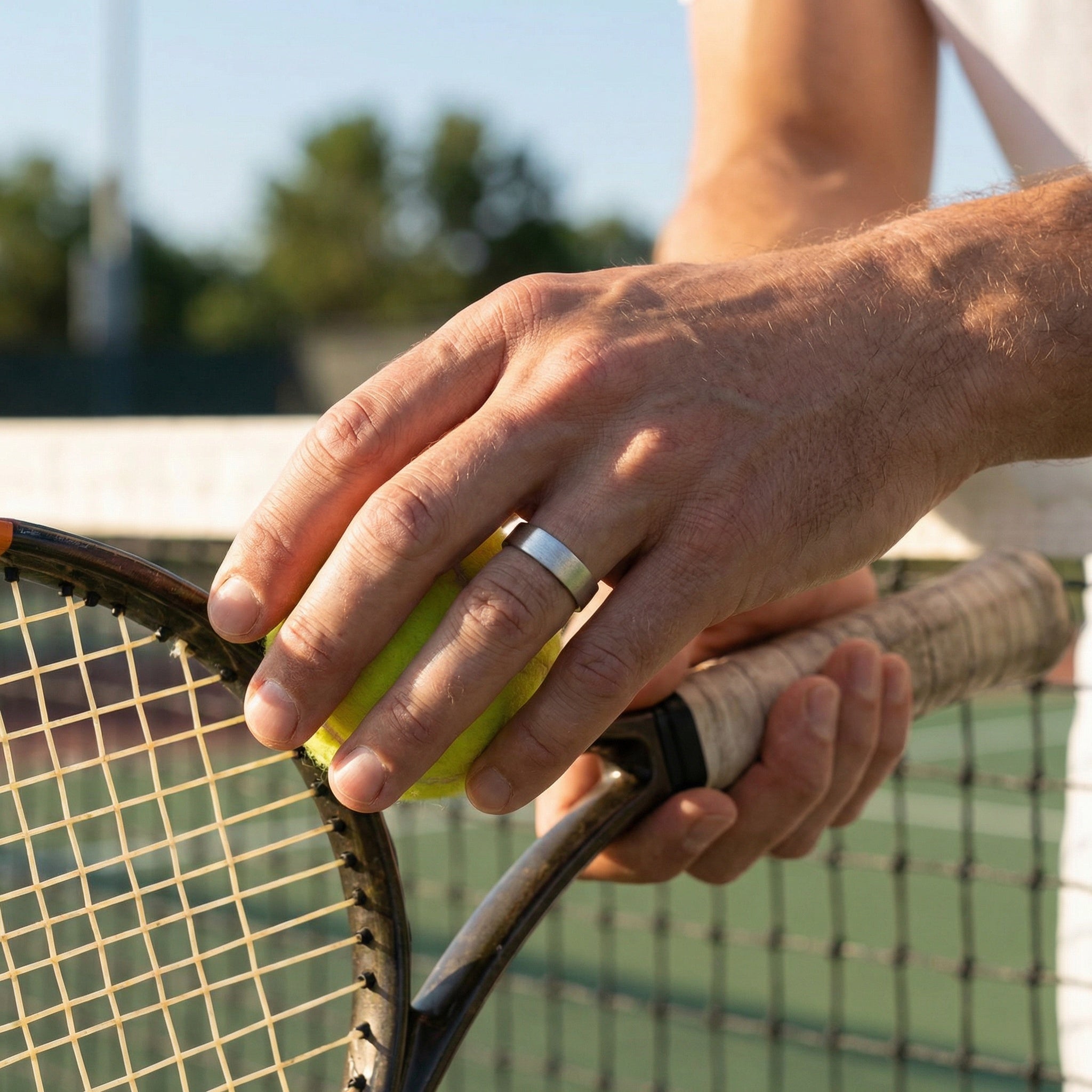 FLAT BRUSHED, PLATINUM BAND