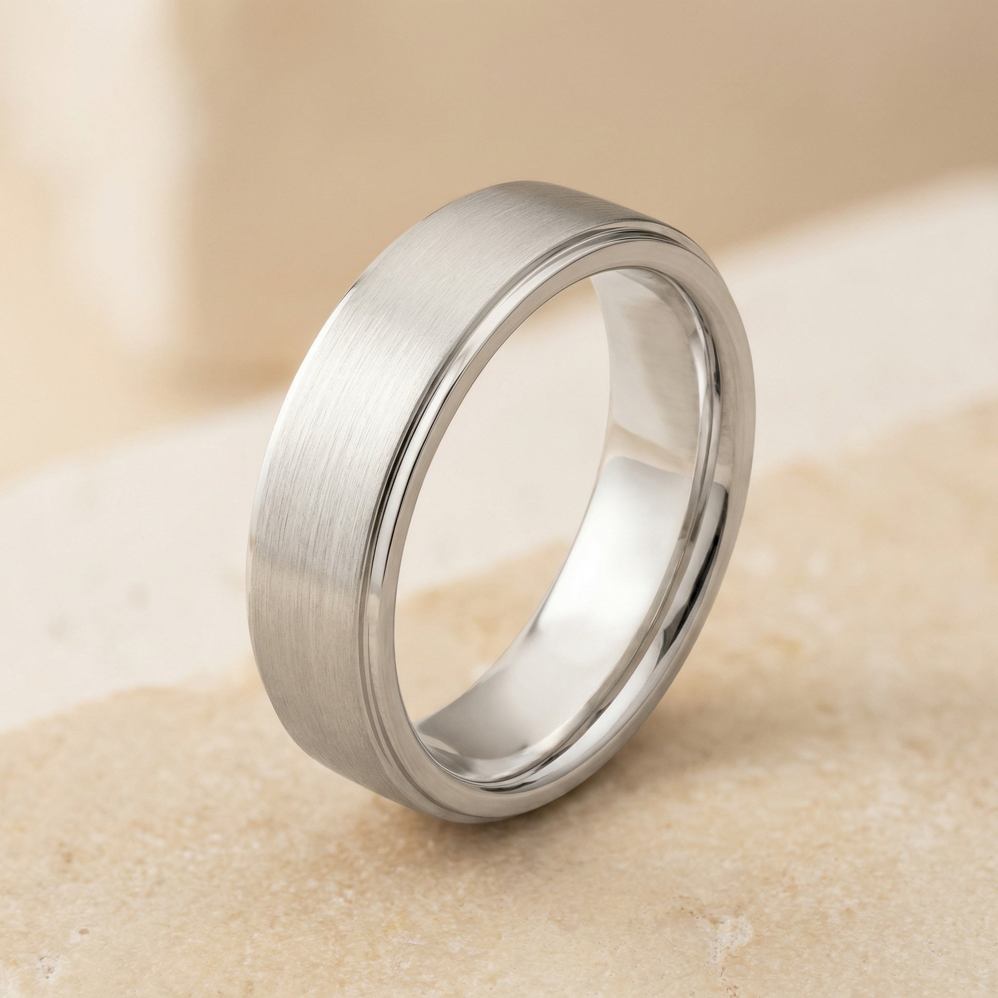 FLAT BRUSHED, PLATINUM BAND