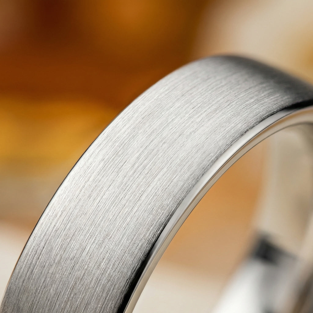 FLAT BRUSHED, PLATINUM BAND