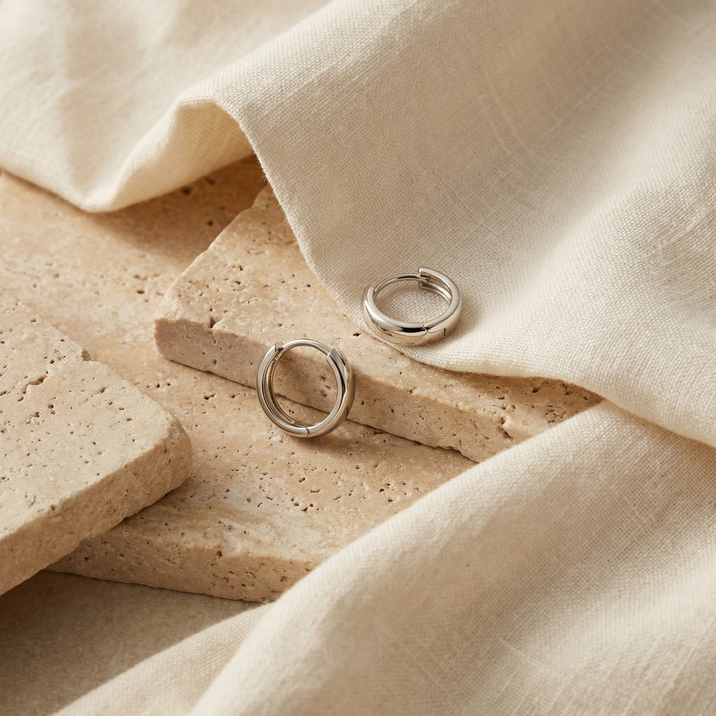 PURUS ALBA LUXE EARRINGS, 3.2MM WIDTH