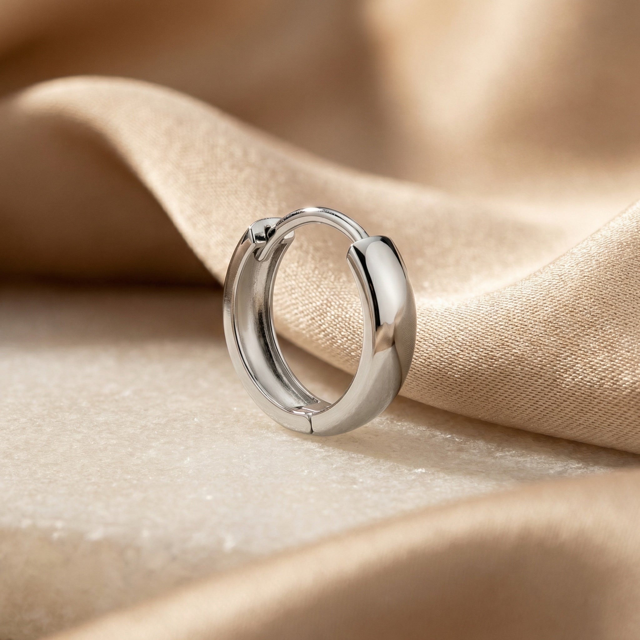 PURUS ALBA LUXE EARRINGS, 3.2MM WIDTH