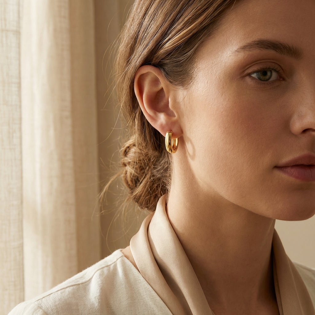 PURUS LUXE EARRINGS, 3.2MM WIDTH