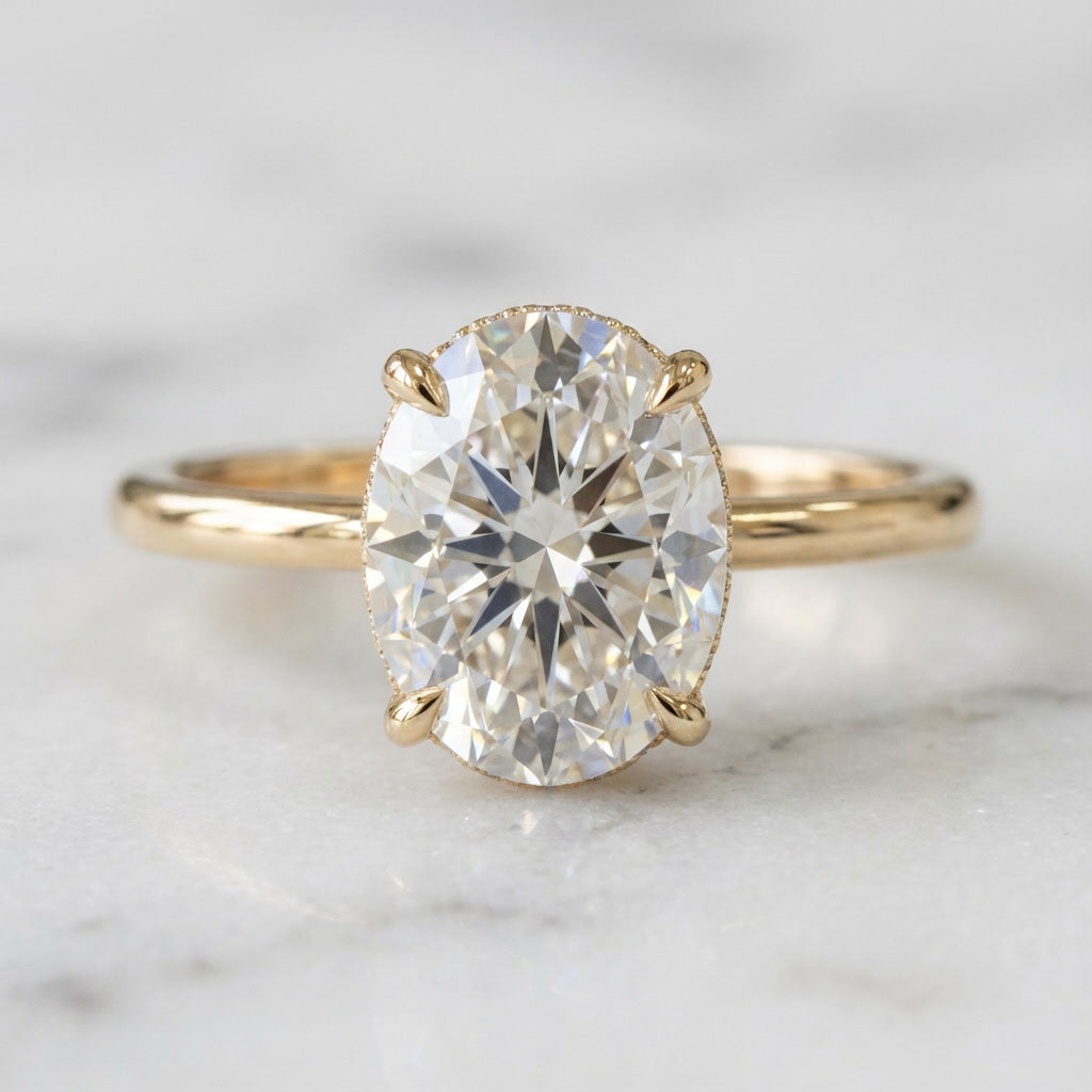 AETERNA RING, OVAL-CUT MOISSANITE