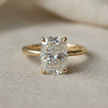 AETERNA RING, ELONGATED CUSHION-CUT MOISSANITE
