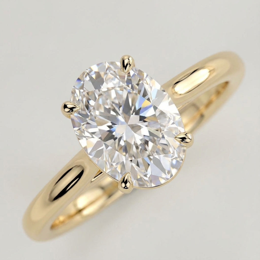 AETERNA RING, OVAL-CUT MOISSANITE