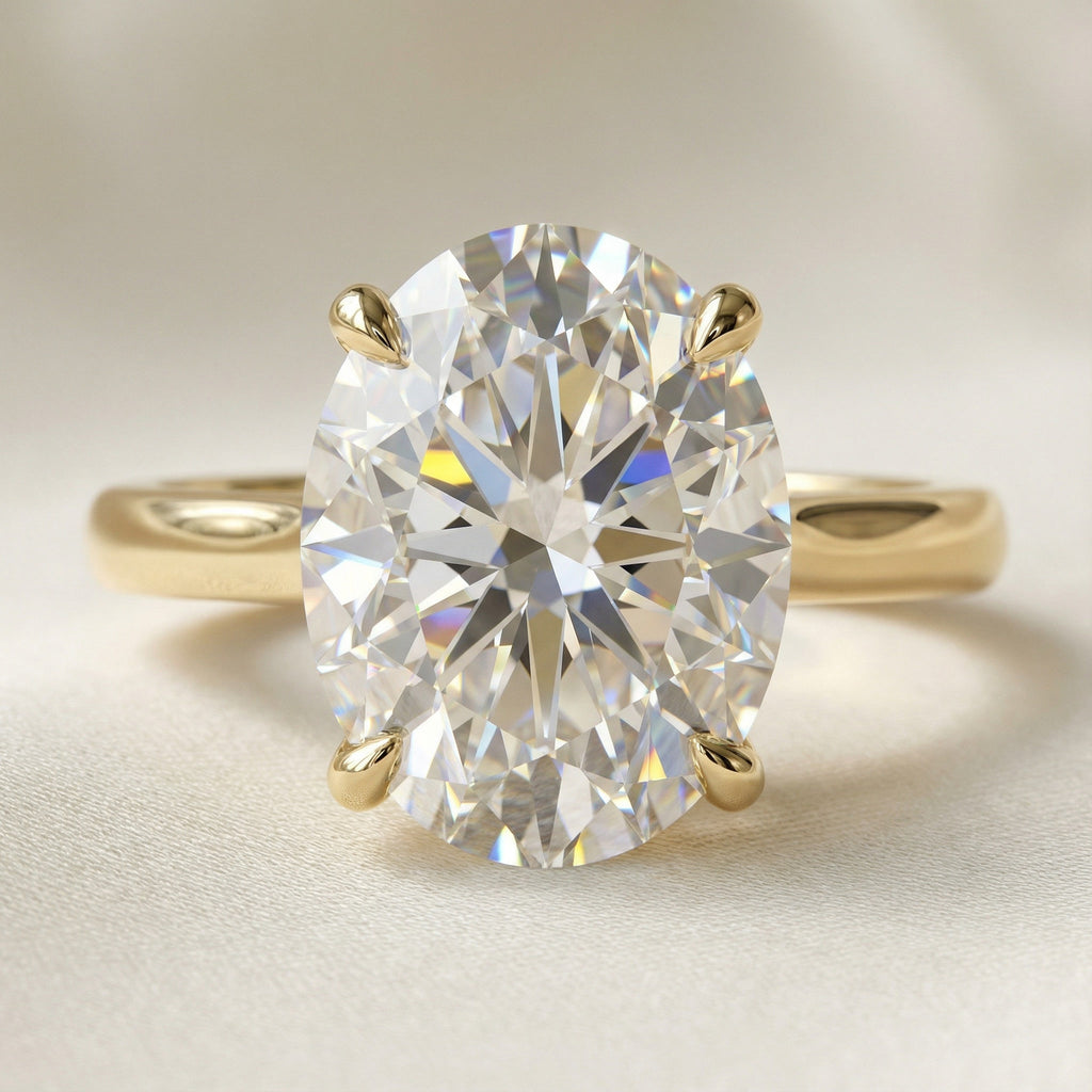 AETERNA RING, OVAL-CUT MOISSANITE