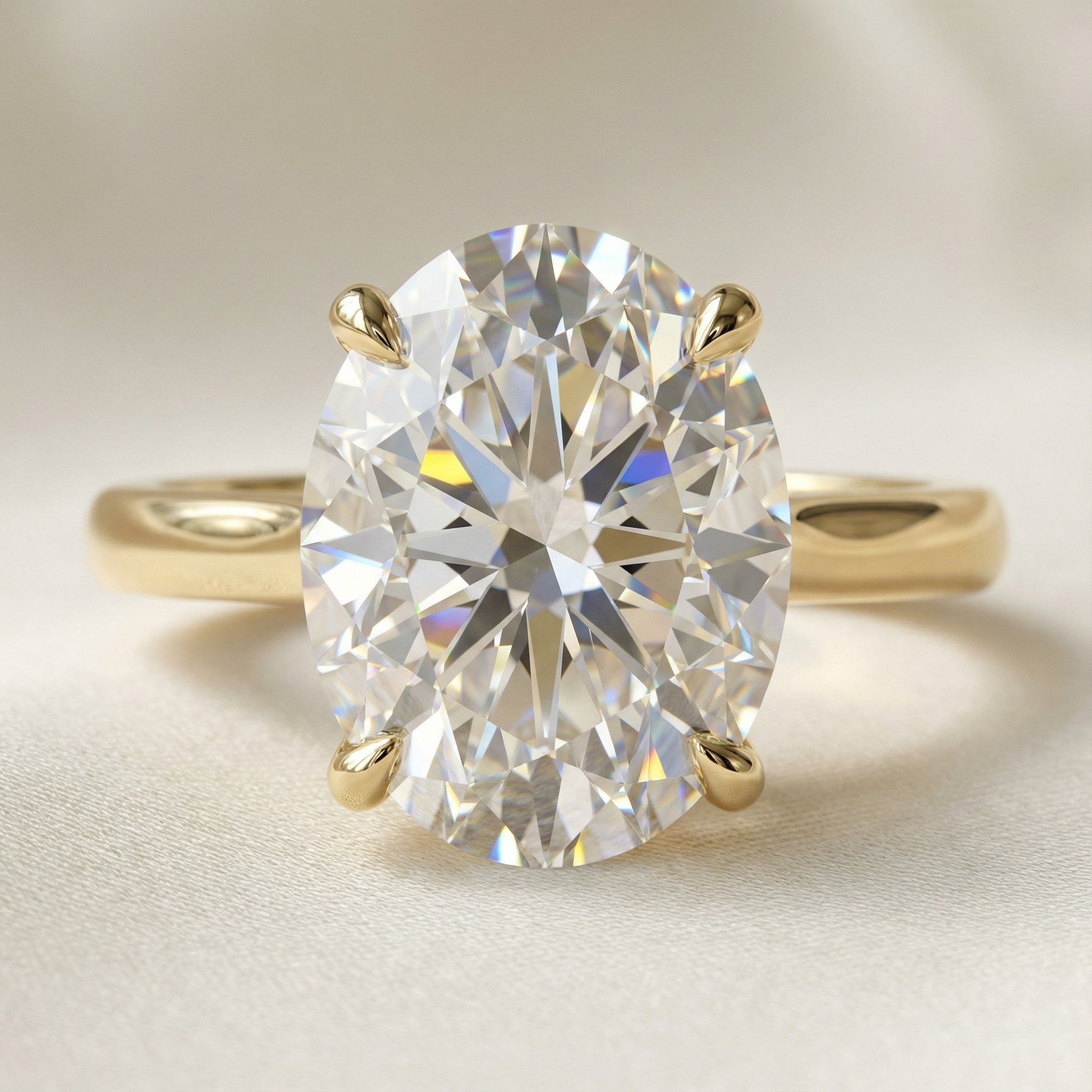 AETERNA RING, OVAL-CUT MOISSANITE