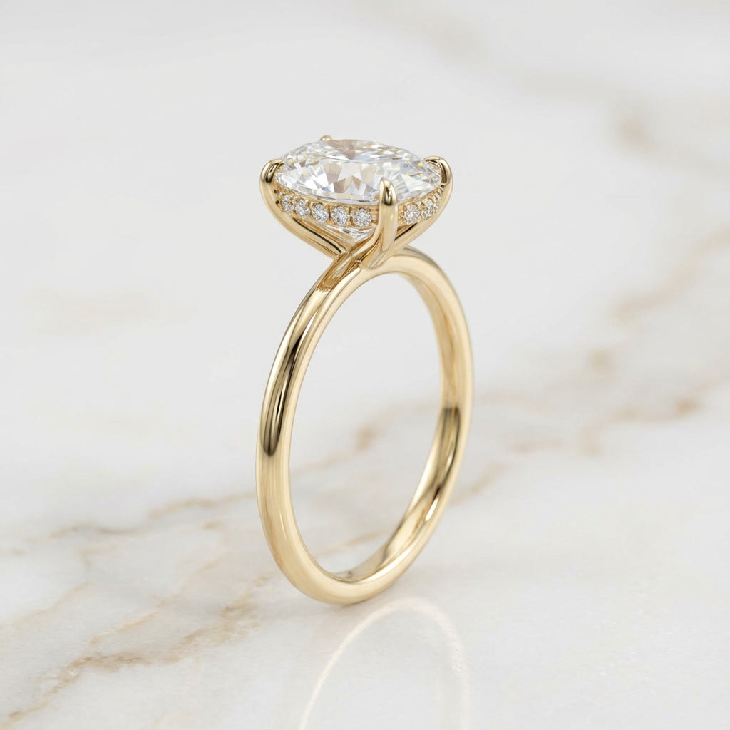 AETERNA RING, OVAL-CUT MOISSANITE