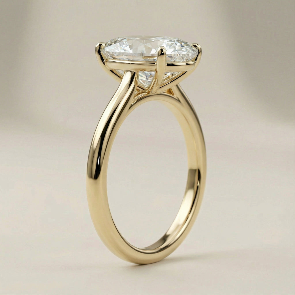 AETERNA RING, OVAL-CUT MOISSANITE