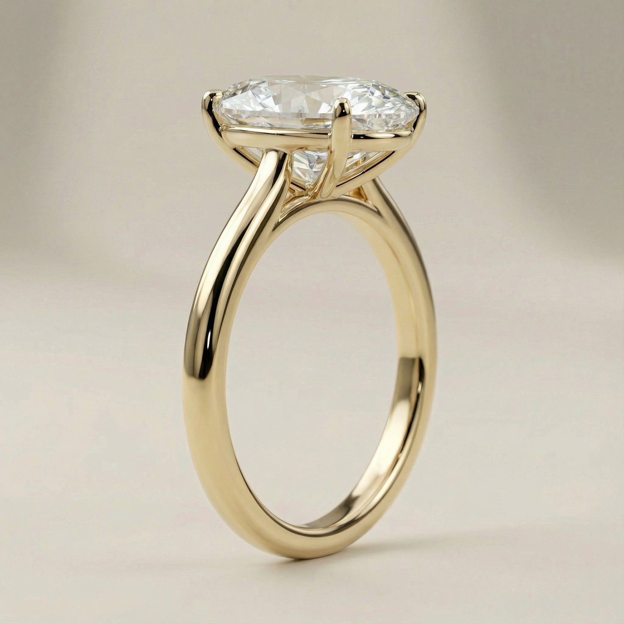 AETERNA RING, OVAL-CUT MOISSANITE